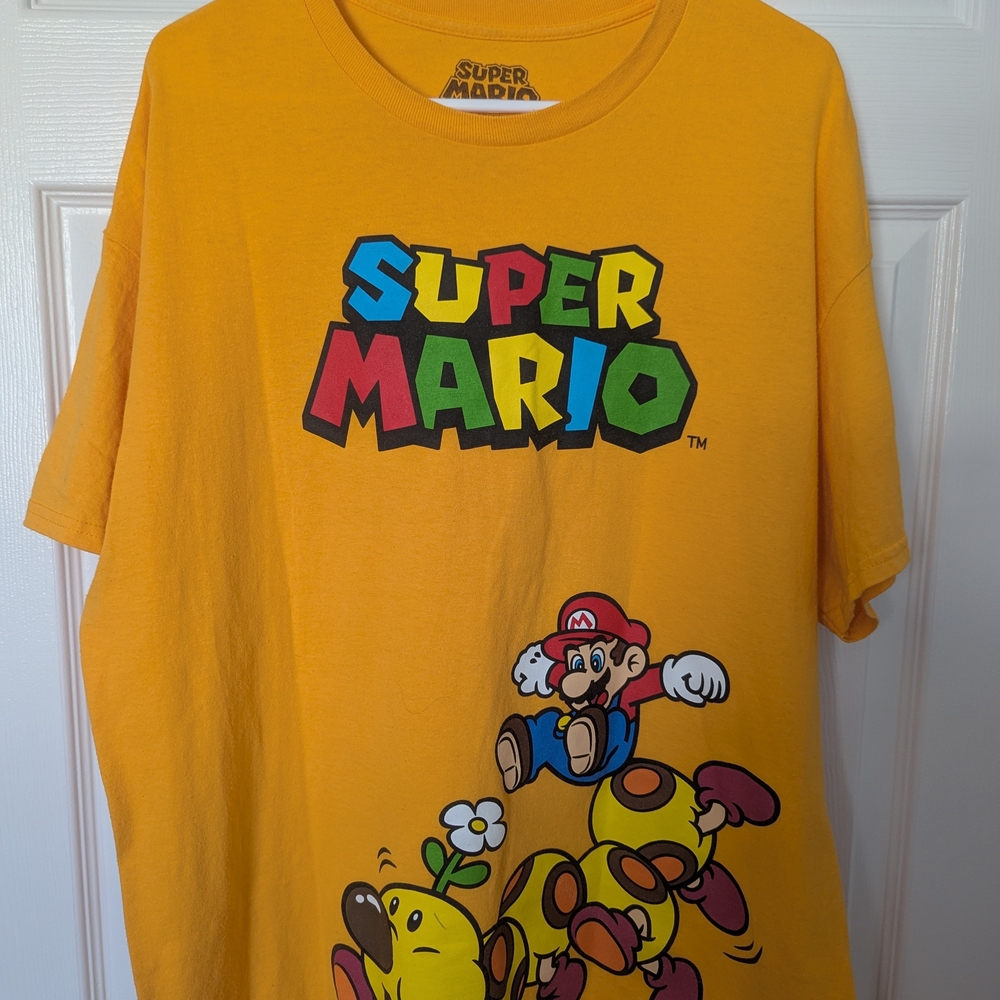 Nintendo Super Mario Yellow Tee 100%COTTON 🔥